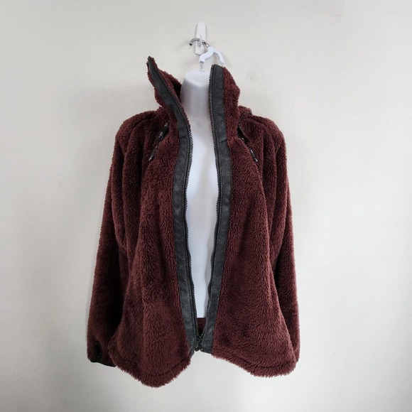 Kuhl Women's Flight Jacket Italian Fleece Hooded Pockets Thumb Loops Size M - Picture 4 of 16